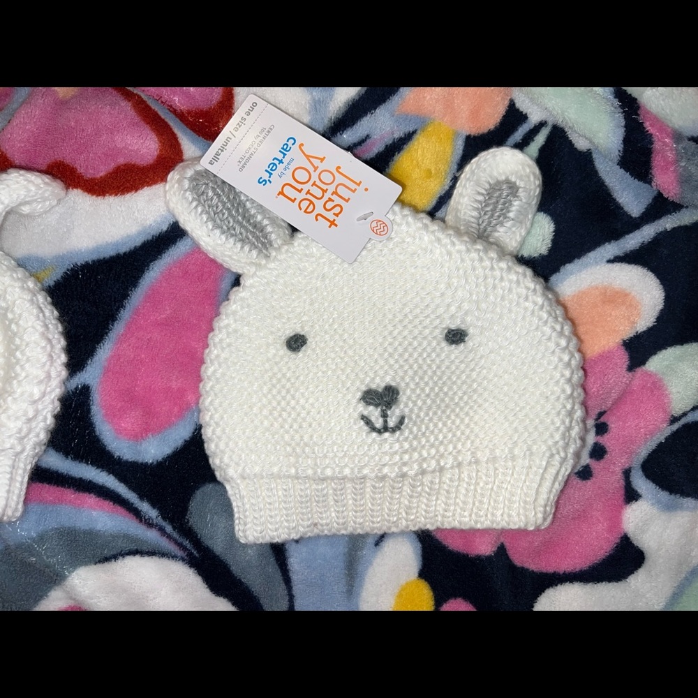 Carter’s baby bunny cap - Picture 2 of 2